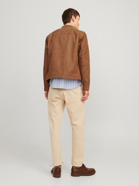 Jack & Jones Rjava moška jakna Jack & Jones Dylan iz semiša