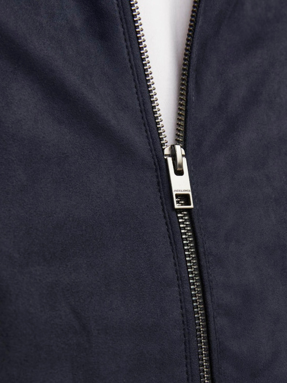 Jack & Jones Temno modra moška jakna Jack & Jones Dylan iz semiša