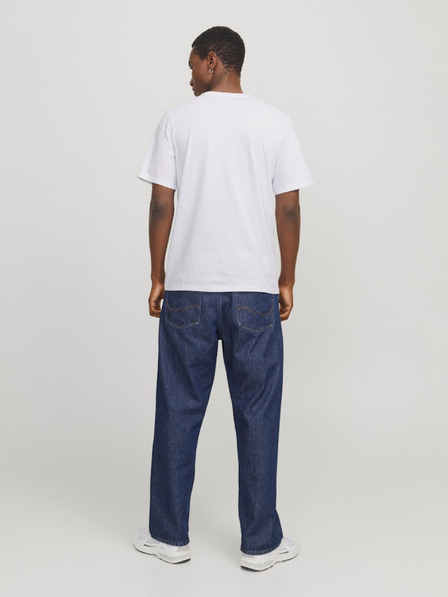 Jack & Jones Bela moška majica z logotipom Jack & Jones