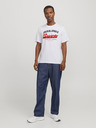 Jack & Jones Bela moška majica z logotipom Jack & Jones