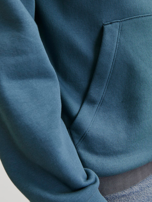 Jack & Jones Modra moška majica s kapuco Jack & Jones Corp