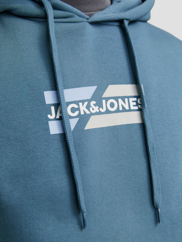 Jack & Jones Modra moška majica s kapuco Jack & Jones Corp