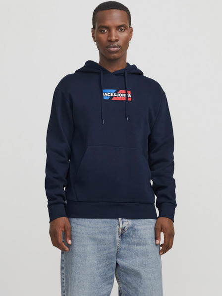 Jack & Jones Temno modra moška jopa s kapuco Jack & Jones Corp