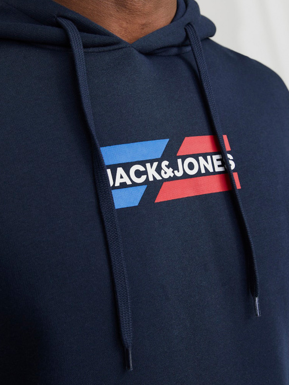 Jack & Jones Temno modra moška jopa s kapuco Jack & Jones Corp