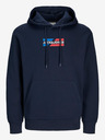 Jack & Jones Temno modra moška jopa s kapuco Jack & Jones Corp