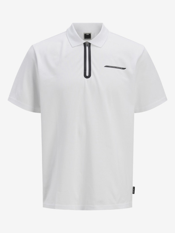 Jack & Jones Bela moška polo majica Jack & Jones Fusion