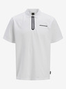 Jack & Jones Bela moška polo majica Jack & Jones Fusion
