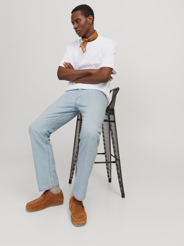 Jack & Jones Svetlomodre moške sproščene kavbojke Jack & Jones Chris