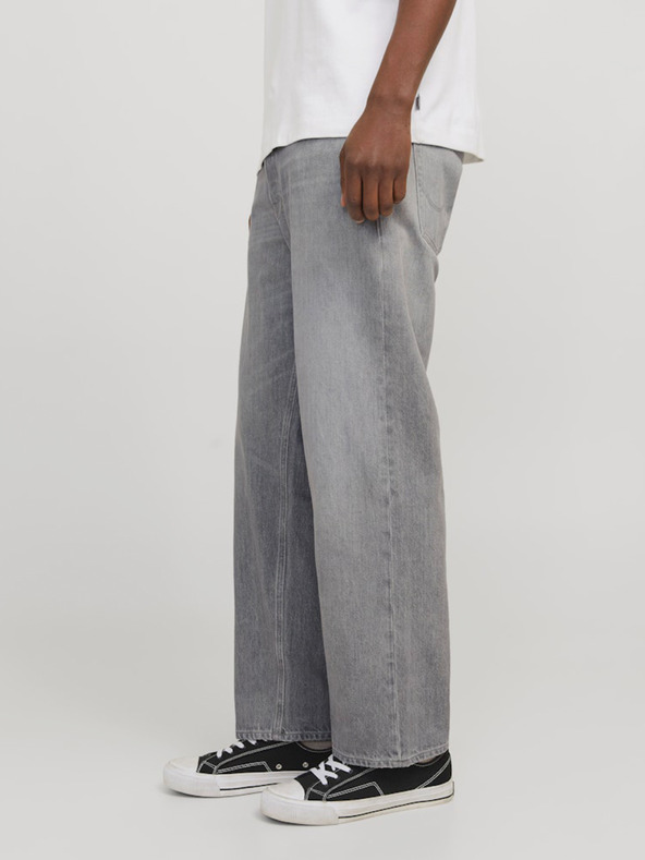 Jack & Jones Svetlo sive moške ohlapne kavbojke Jack & Jones Eddie