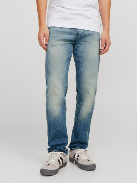 Jack & Jones Modre moške zožene kavbojke Jack & Jones Mike