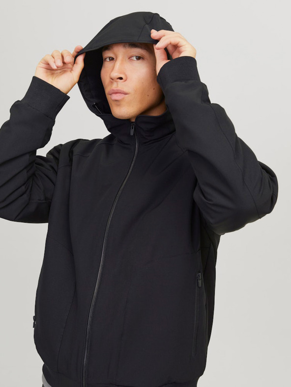 Jack & Jones Črna moška jakna Jack & Jones Perfect