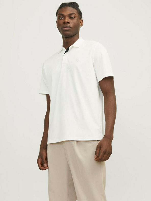 Jack & Jones Jack & Jones Crodney Bela moška polo majica