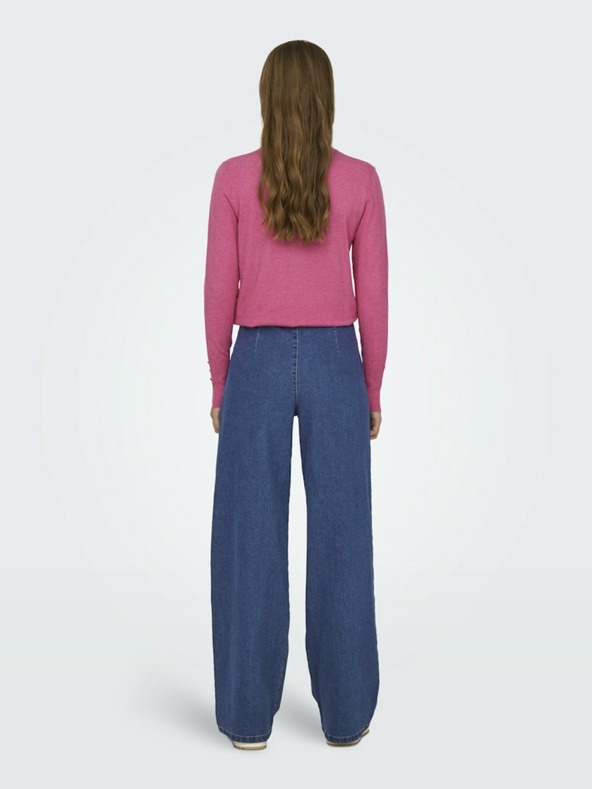 Jacqueline de Yong JDY Geggo Modre ženske kavbojke s širokimi nogami