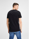 Jack & Jones Komplet dveh črnih osnovnih majic Jack & Jones z v-izrezom