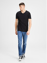 Jack & Jones Komplet dveh črnih osnovnih majic Jack & Jones z v-izrezom