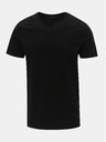 Jack & Jones Komplet dveh črnih osnovnih majic Jack & Jones z v-izrezom