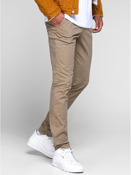 Jack & Jones Bež hlače tanke hlače chino Jack & Jones Marco