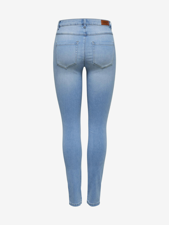 ONLY Svetlomodre oprijete kavbojke z visokim pasom ONLY Royal