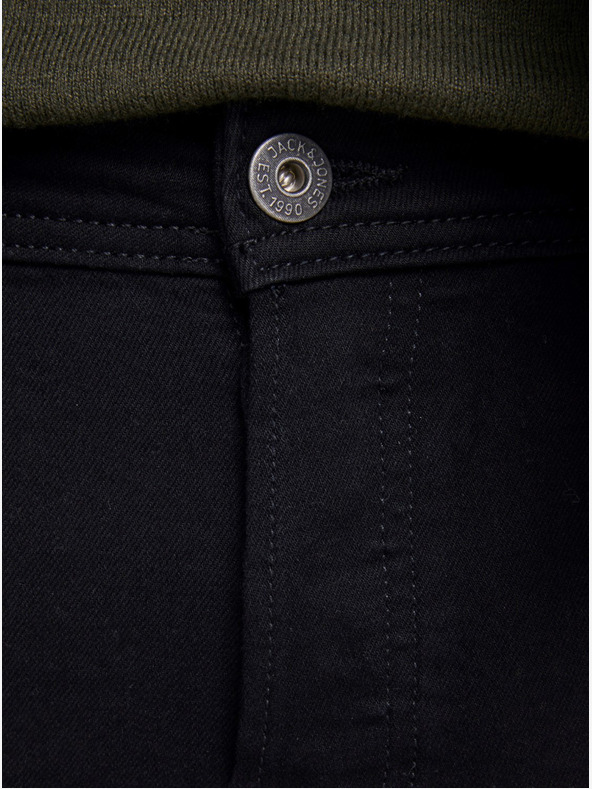 Jack & Jones Črne tanke kavbojke Jack & Jones Glenn