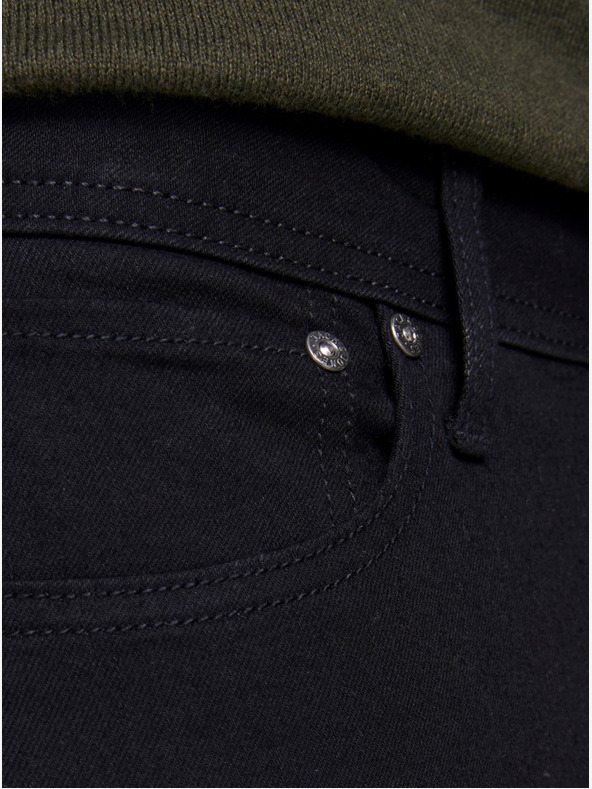 Jack & Jones Črne tanke kavbojke Jack & Jones Glenn