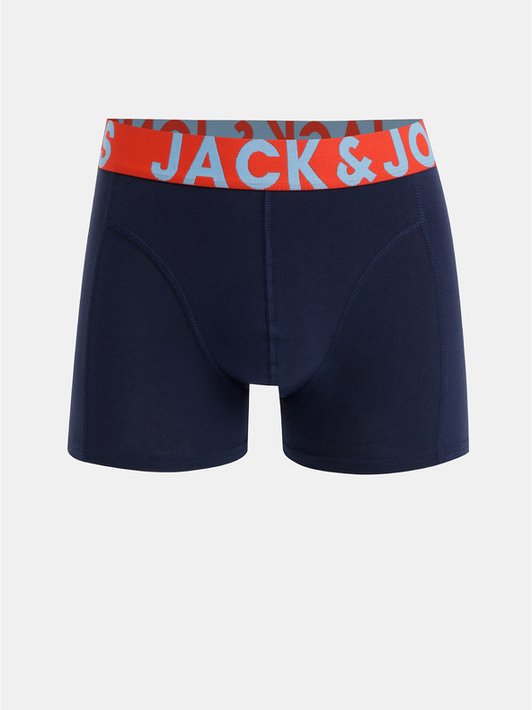 Jack & Jones Komplet treh boksarskih hlač Jack & Jones v črni, modri in sivi barvi