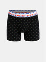 Jack & Jones Komplet treh boksaric v črni in mornarsko modri barvi s potiskom Jack & Jones