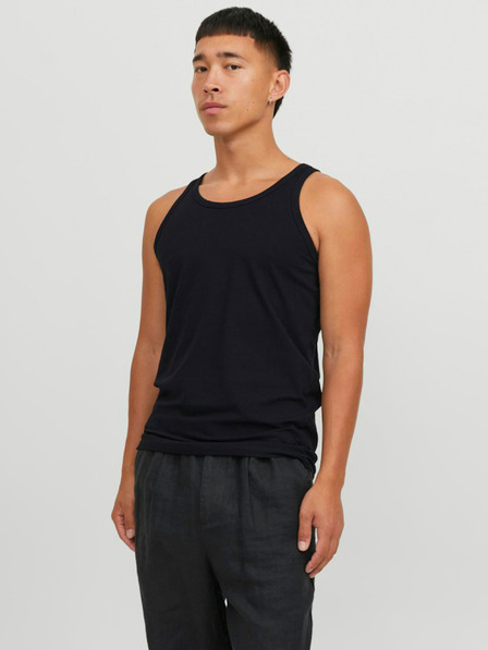 Jack & Jones Črna osnovna majica Jack & Jones