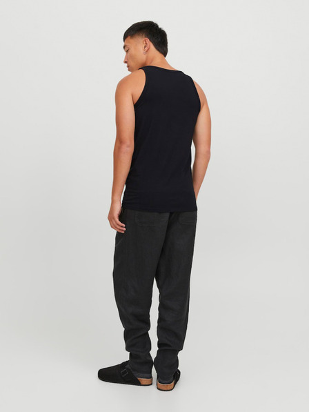 Jack & Jones Črna osnovna majica Jack & Jones