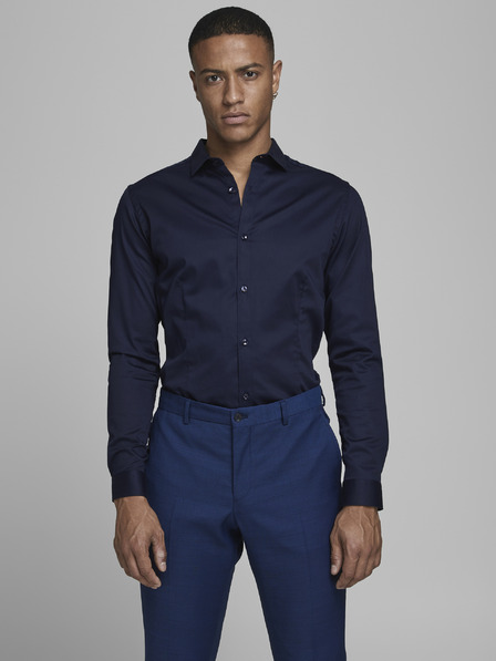 Jack & Jones Temno modra srajca tankega kroja Jack & Jones Parma