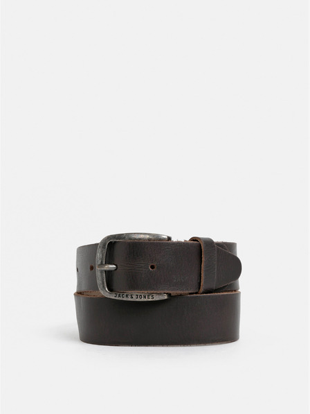 Jack & Jones Temno rjav usnjen pas Jack & Jones Paul