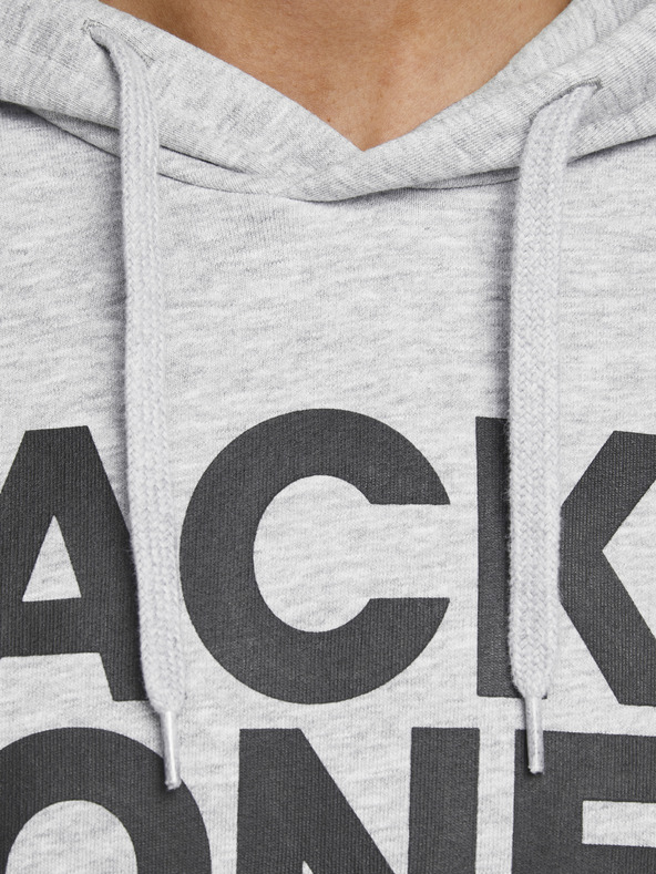 Jack & Jones Svetlo siva vzorčasta kapuca Jack & Jones Corp