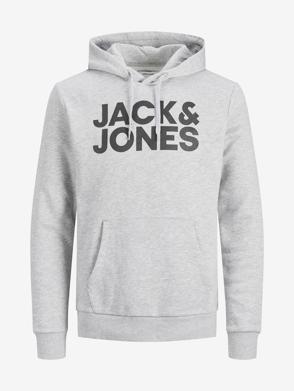 Jack & Jones Svetlo siva vzorčasta kapuca Jack & Jones Corp