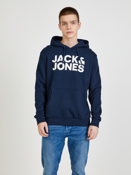 Jack & Jones Temno modra jopa s kapuco Jack & Jones