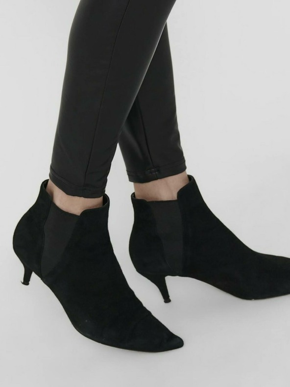 ONLY Črne usnjene gamaše ONLY Cool