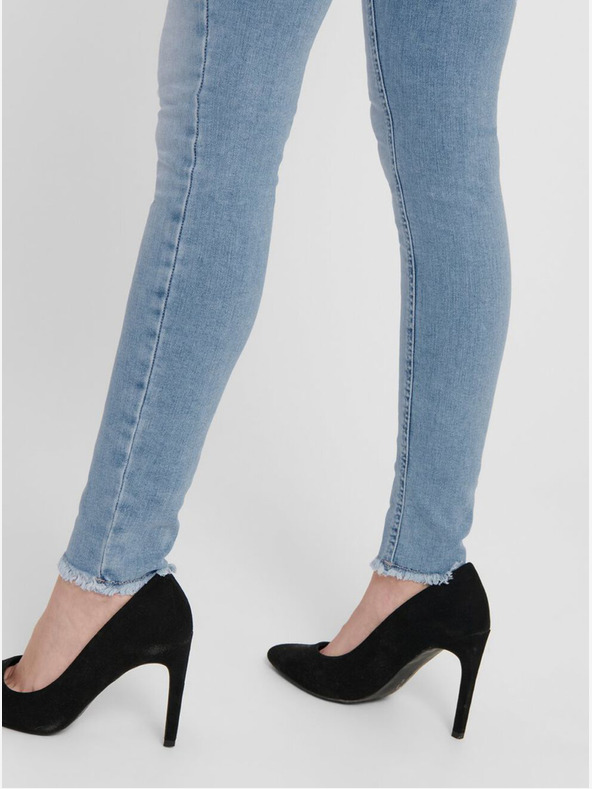 ONLY Modre oprijete kavbojke ONLY Blush