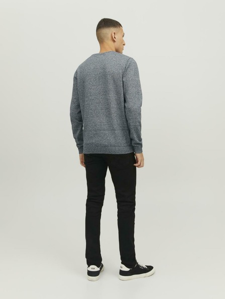 Jack & Jones Jack & Jones osnovni temno modri črtasti pulover