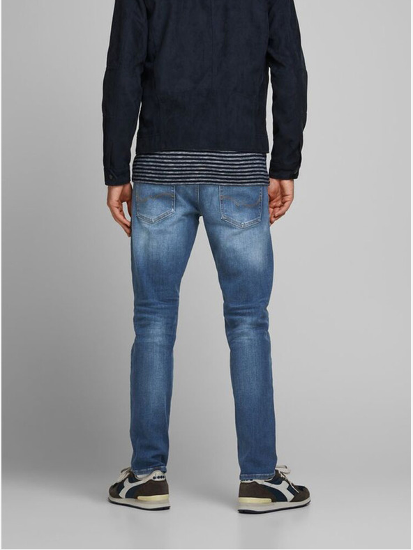 Jack & Jones Modre moške kavbojke ravnega kroja Jack & Jones Mike