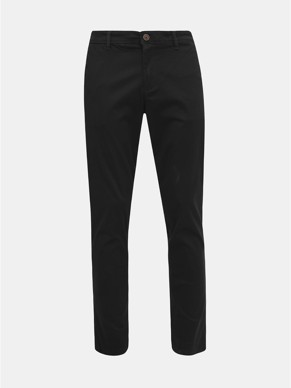 Jack & Jones Črne hlače chino Jack & Jones Marco