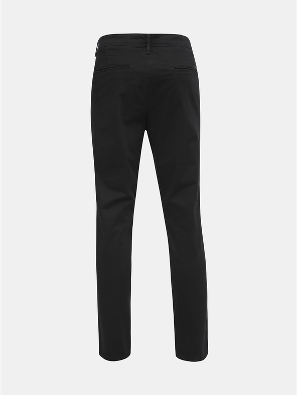 Jack & Jones Črne hlače chino Jack & Jones Marco