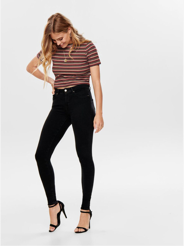 ONLY Črne kavbojke skinny fit ONLY Power