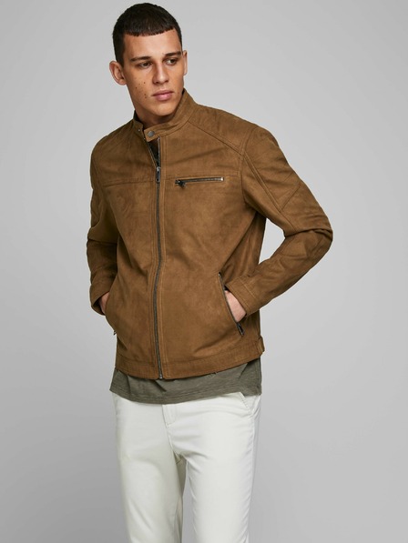 Jack & Jones Rjava jakna Jack & Jones Rocky iz semiša