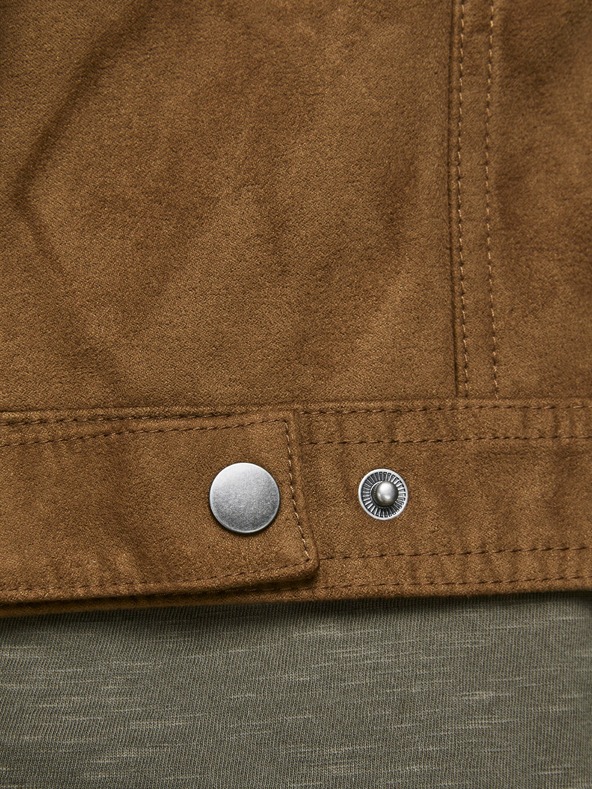 Jack & Jones Rjava jakna Jack & Jones Rocky iz semiša