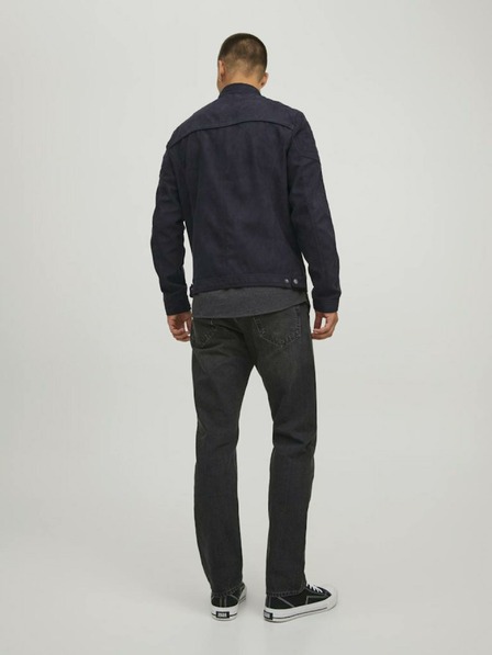 Jack & Jones Črna jakna Jack & Jones Rocky iz semiša