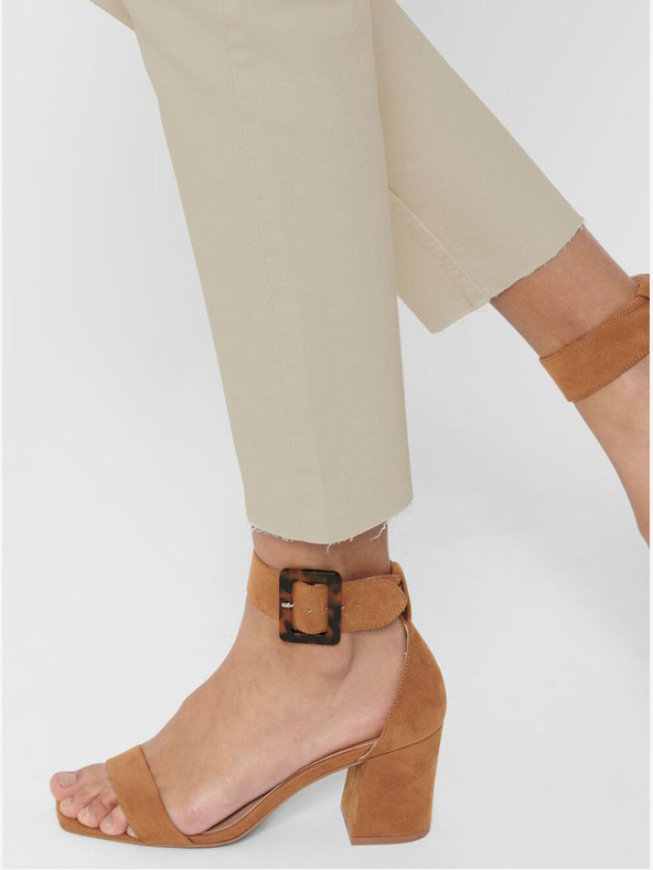 ONLY Bež ženske kavbojke ravnega kroja ONLY Emily