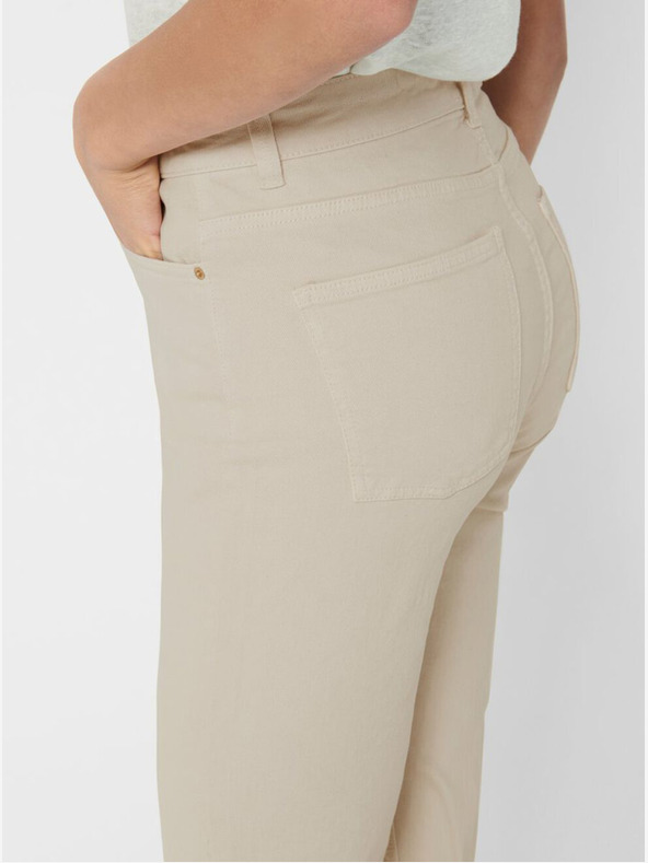 ONLY Bež ženske kavbojke ravnega kroja ONLY Emily