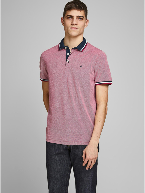 Jack & Jones Rdeča polo majica Jack & Jones Paulos