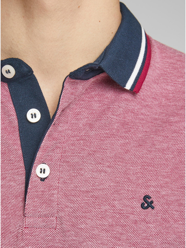 Jack & Jones Rdeča polo majica Jack & Jones Paulos