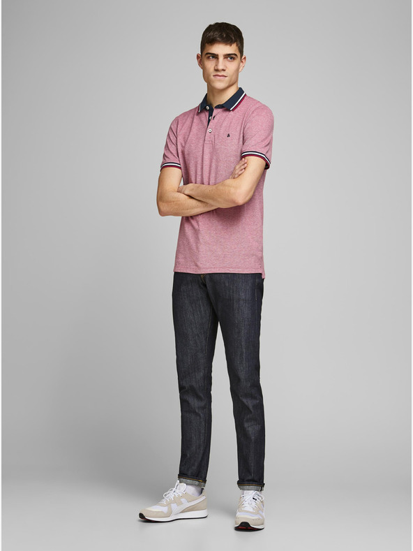Jack & Jones Rdeča polo majica Jack & Jones Paulos