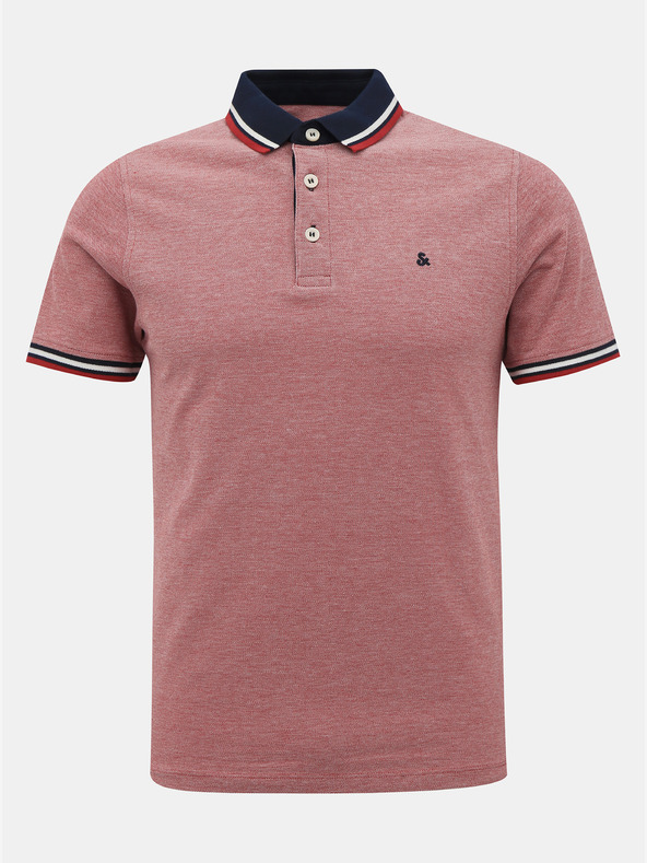 Jack & Jones Rdeča polo majica Jack & Jones Paulos