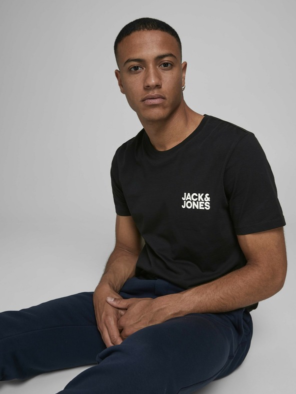Jack & Jones Črna majica Jack & Jones Corp